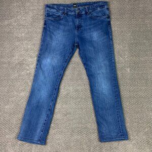 Hugo Boss Delaware 3-1 Stretch Slim Fit Jeans Men's 36 x 32 Actual 36 x 29